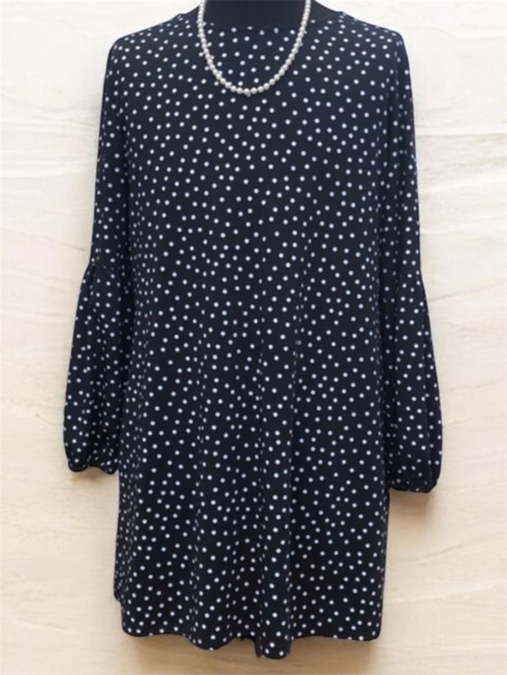 Black white polka dots Dress size xl
